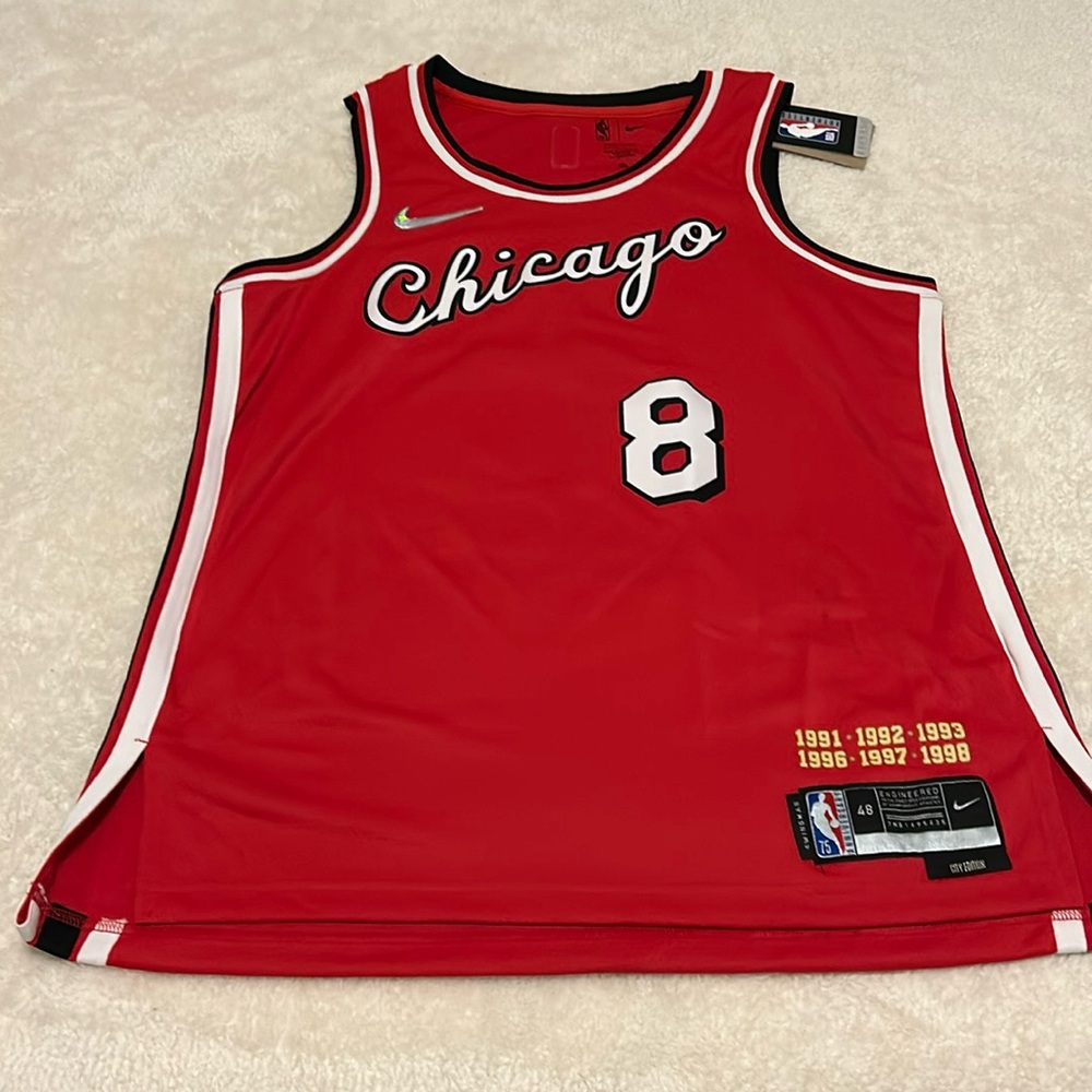 NEW Men Nike Dr-Fit NBA Chicago Bulls Lavine Basketball Jersey